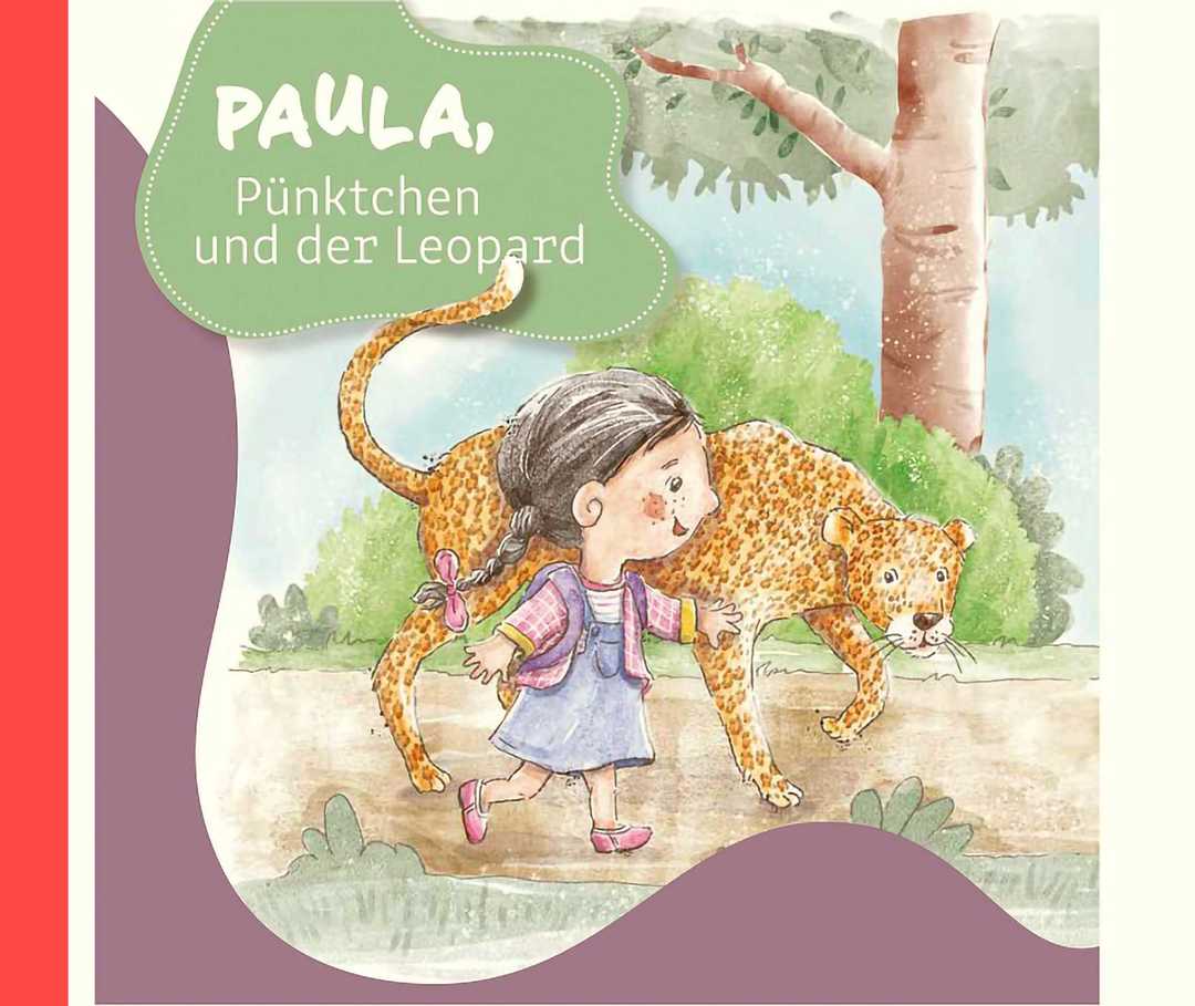 Psoriasis-Info: Kinderbuch „Paula, Pünktchen und der Leopard“ Teaserbild für den Download des Kinderbuchs „Paula, Pünktchen und der Leopard“.