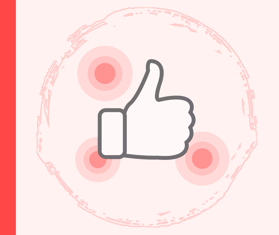 Grafik einer Hand mit dem Daumen nach oben.