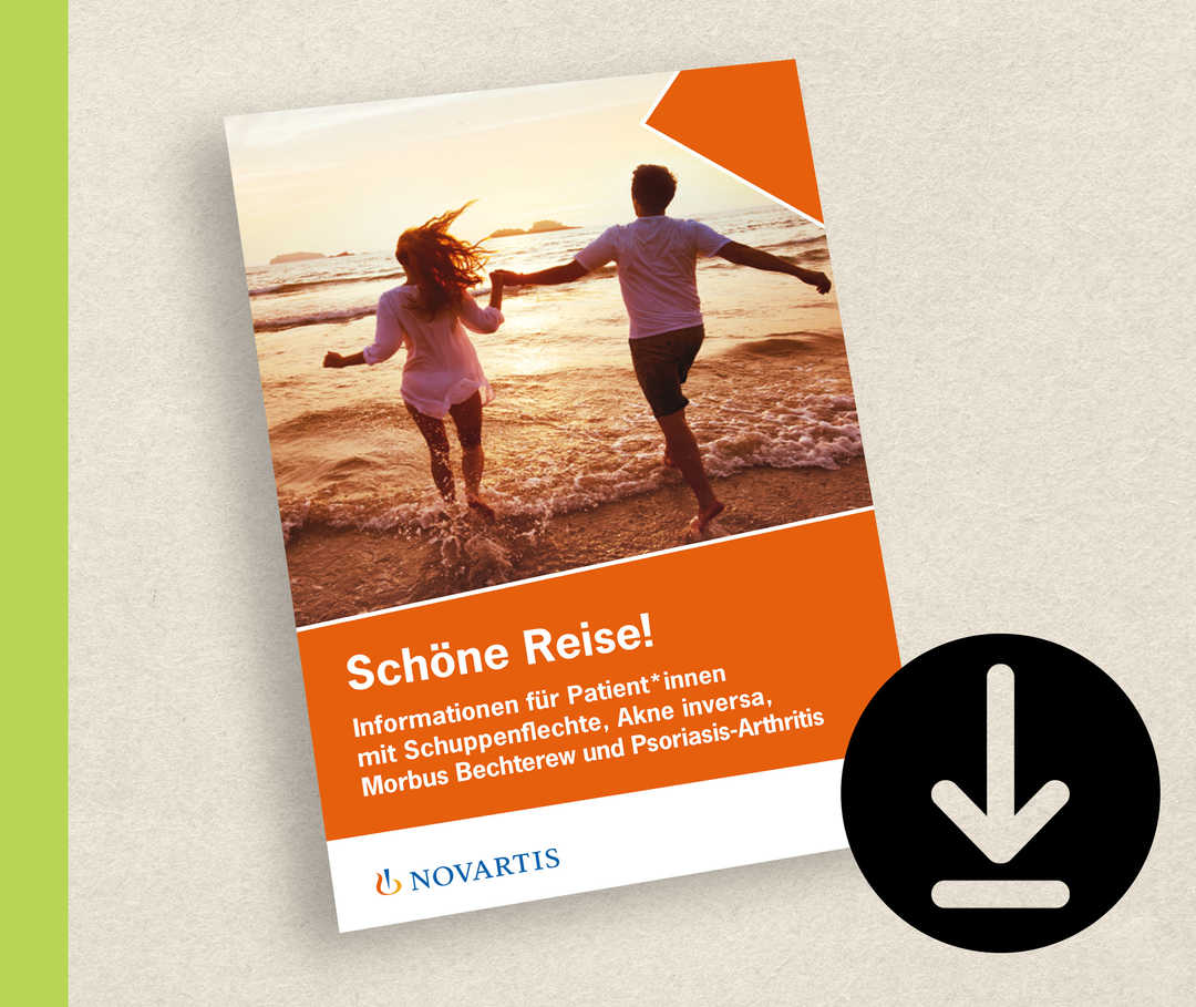 Titel der Broschüre „Schöne Reise!“. 