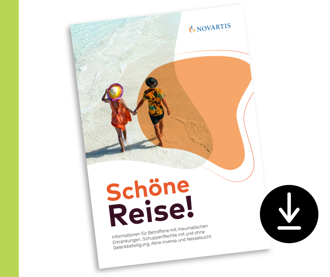 Titel der Broschüre „Schöne Reise!“. 
